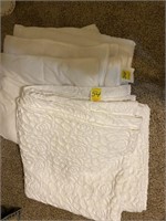1 - White King Comforter, 1- White Bed