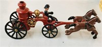 Vintage Cast iron fireman toy