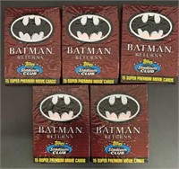 (10) Sealed Topps Batman Card Packs