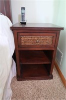 Pier 1 Wood w/Woven Accents Nightstand