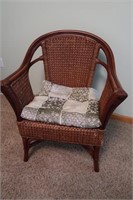 Wood w/Woven Accents Side Chair