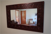 Carved Wooden Frame Mirror-48x32"
