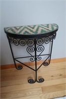 Ceramic & Metal Accent Table-24x27"