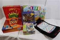 Board Game Lot-Apple to Appples, Travel Scrabble&