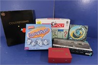 Board Games-Monopoly Balderdash, Dominoes&more