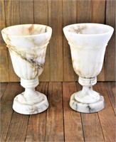 Antique Italian Marble Decorative Vases / Planters