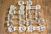Antique Cut Glass Knife Rest Sets Grouping