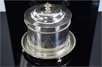 Atkin Brothers Silver Plate Tea Caddy  Sheffield