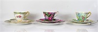 Shelley Porcelain Tea Sets Grouping