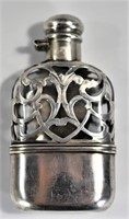 Antique Sterling Silver Flask