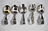 Sterling Silver Baby's Spoons Grouping