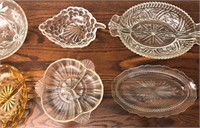 misc. vintage relish dishes