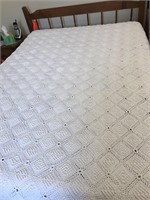 hand made crocheted bed spread/blanket
