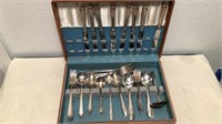Rogers & Oneida Silver Plated Flatware In Box