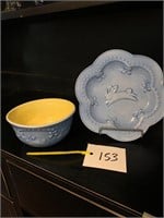 CHILDS CERAMIC PLATE AND BOWL