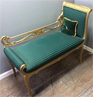 VINTAGE GREEN DAY BED BENCH