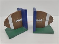 Wood Football Bookends