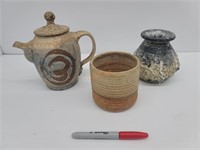 3 Pieces of Pottery
