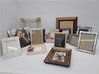 13 Assorted Sized Photo Frames