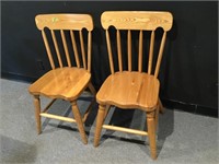 2 Custom Ash Side Chairs
