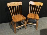 2 Custom Ash Side Chairs