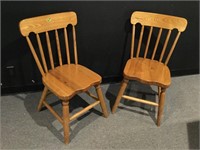 2 Custom Ash Side Chairs