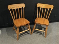 2 Custom Ash Side Chairs