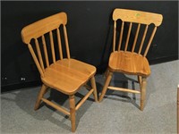 2 Custom Ash Side Chairs