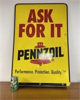 ASK FOR IT PENNZOIL SIGN