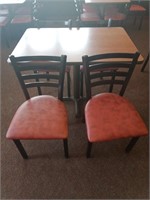 Table & 4 Metal Chairs