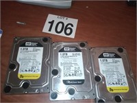 3-  1.0 TB hard drives