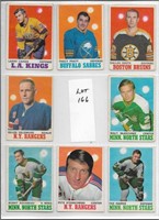 1970-71 O-Pee-Chee Hockey 8 card lot