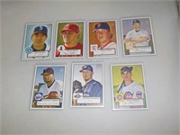 lot of 7 2008 Topps Heritage Rookie cards