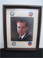 Framed President Nixon Memorabilia