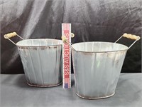 2 Tin Buckets