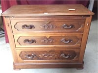 Antique Victorian Walnut Dresser Desk