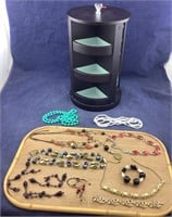 Rotating Jewelry Display & Contents