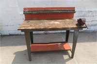 Workshop Garage Bench Table with Wilton Vise