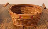 Basket with apple theme