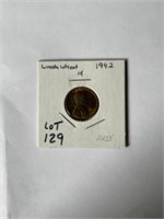 Rare AU55 High Grade 1942-P Wheat Cent