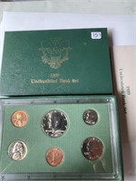 Rare 1989 US UNC BANK Coin Set in Origina Box