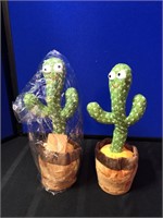 Pair of Singing Cactus Toys