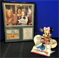 Vintage Minnie Mouse Puppet & Wizard of Oz