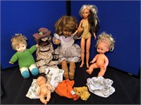 Collection of Vintage Dolls - As Is