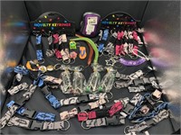 Large collection of keychains