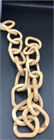 Wooden Hand Carved Chain Links