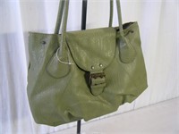 New moss green Leather purse