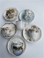 5 souvenir cups and saucer (Austria, Bavaria...