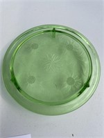 Green Vaseline Platter (glows)