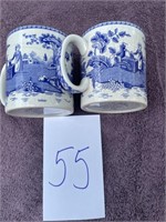 2 mugs the spode blue room collection